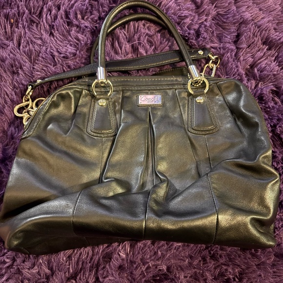 Coach Handbags - Coach Chic Black Leather Handbag